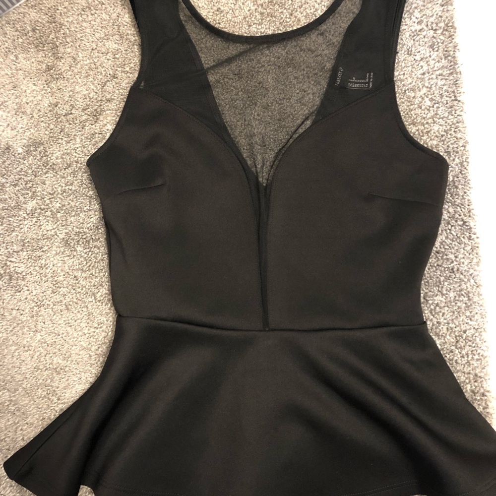 Black tank top